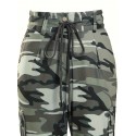 Camo Print Drawstring Baggy Joggers, Casual Hiogh Waist Pants For Spring & Fall, Women's Clothing