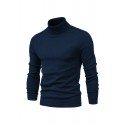 All Match Best Sellers Autumn Winter Pullover Men Solid Turtleneck Sweaters