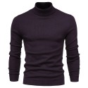 All Match Best Sellers Autumn Winter Pullover Men Solid Turtleneck Sweaters