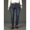 Men's Classic Vintage Solid Jeans, Slightly Stretch Comfy Casual Pants For Men's Outdoor Wearing