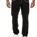 Men's Casual Slim Fit Stretch Jeans, Chic Street Style Distressed Denim Pants