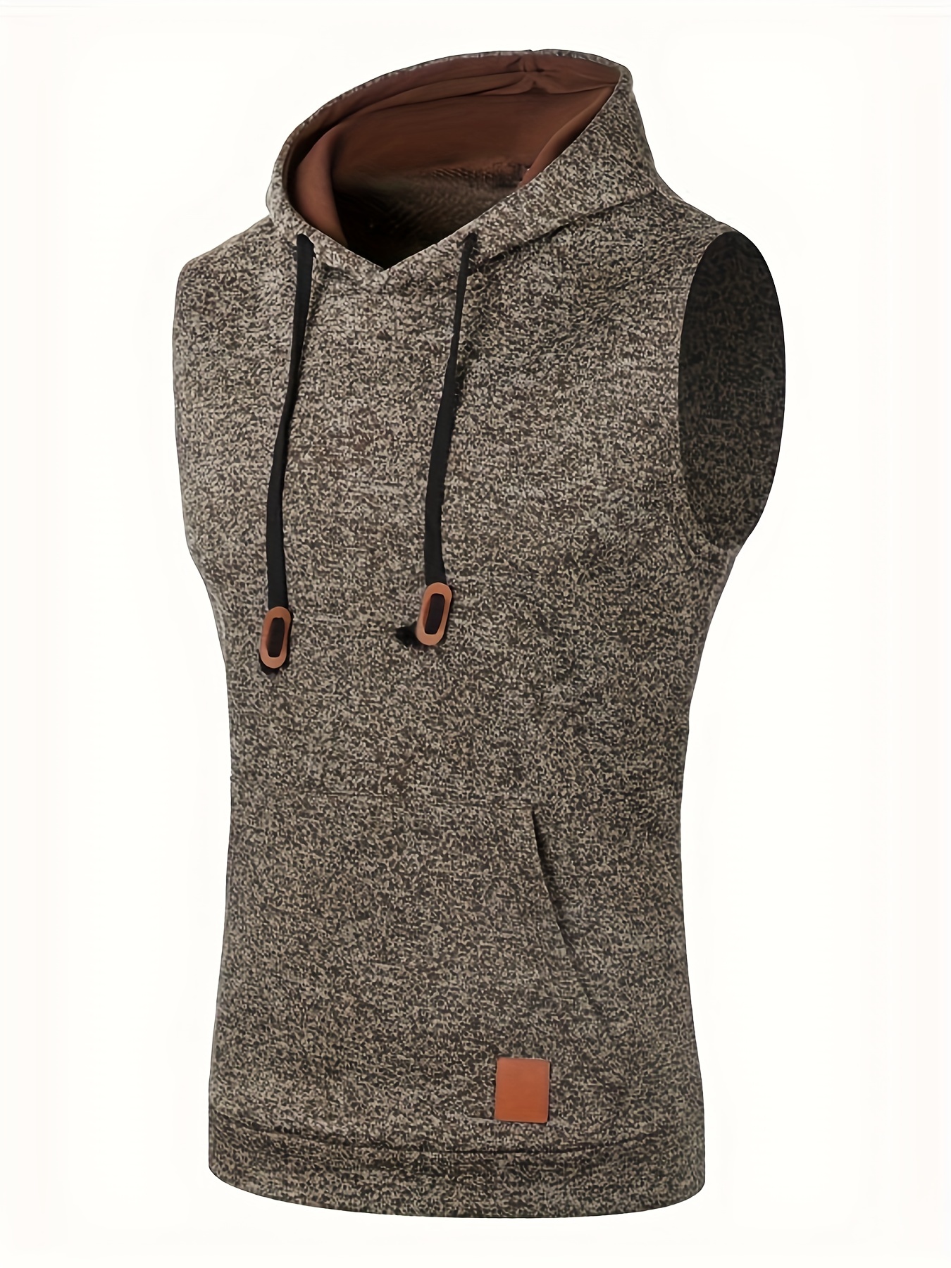 elegant hooded mid stretch vest mens casual vintage style sleeveless sweater vest for fall winter details 32