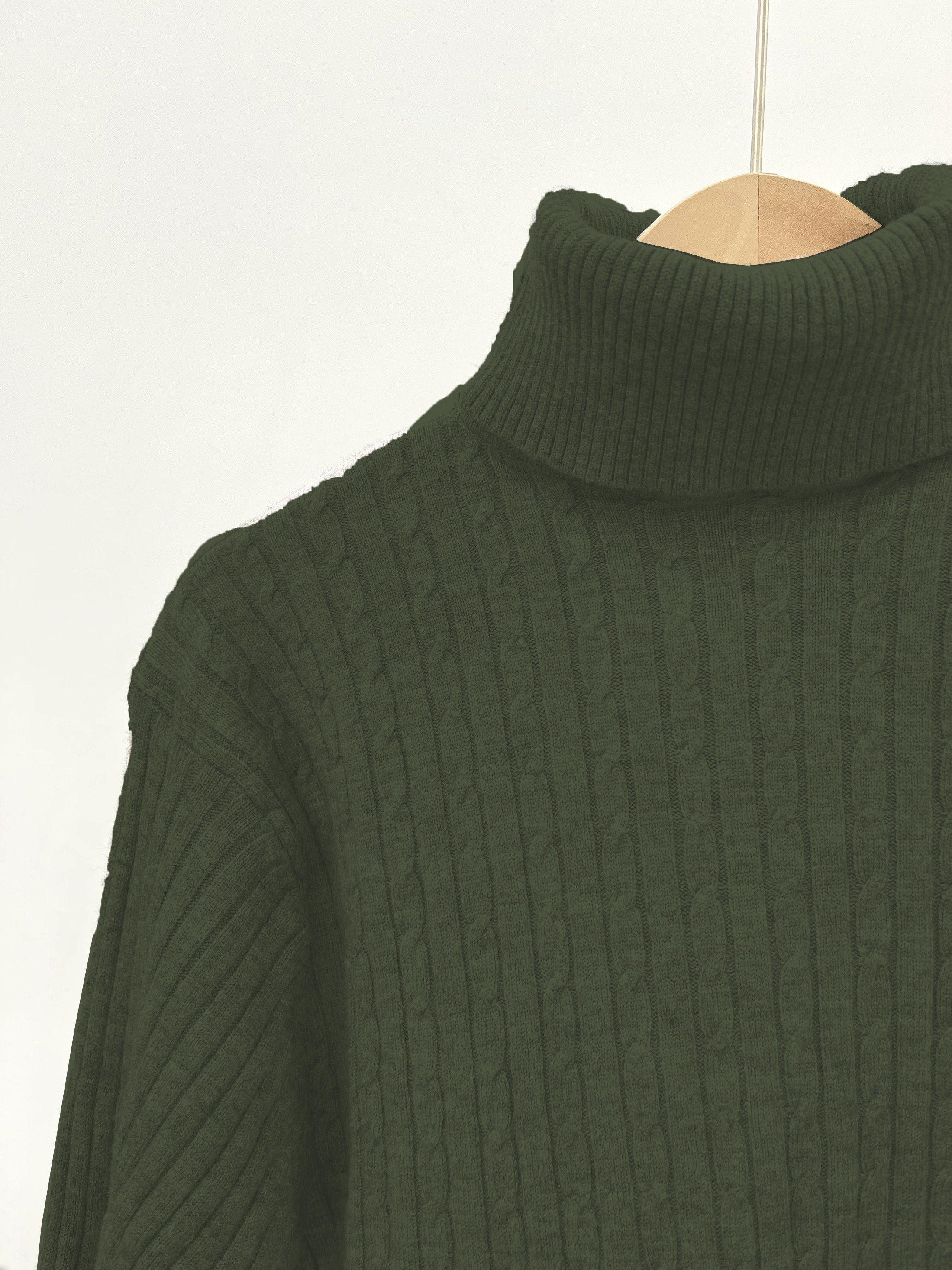 all match knitted solid sweater mens casual warm high stretch turtleneck pullover sweater for men fall winter details 16