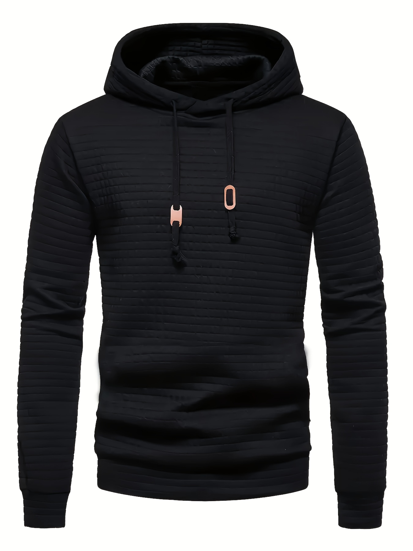 waffle cool hoodies for men mens casual solid pullover hooded sweatshirt with kangaroo pocket streetwear for winter fall as gifts details 42