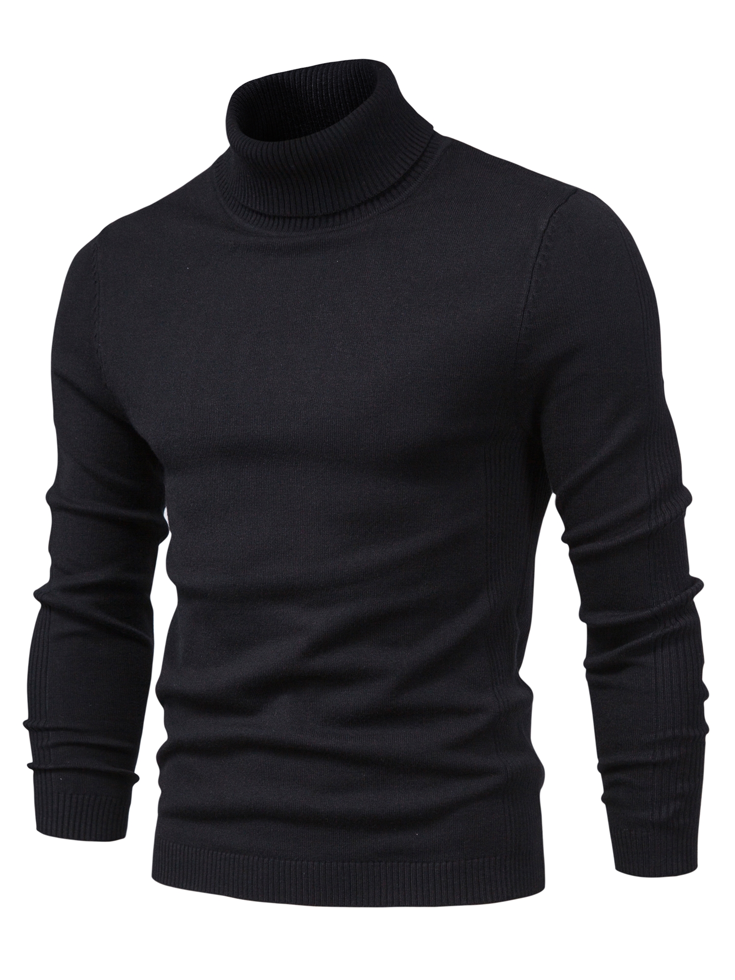 all match best sellers autumn winter pullover men solid turtleneck sweaters details 1