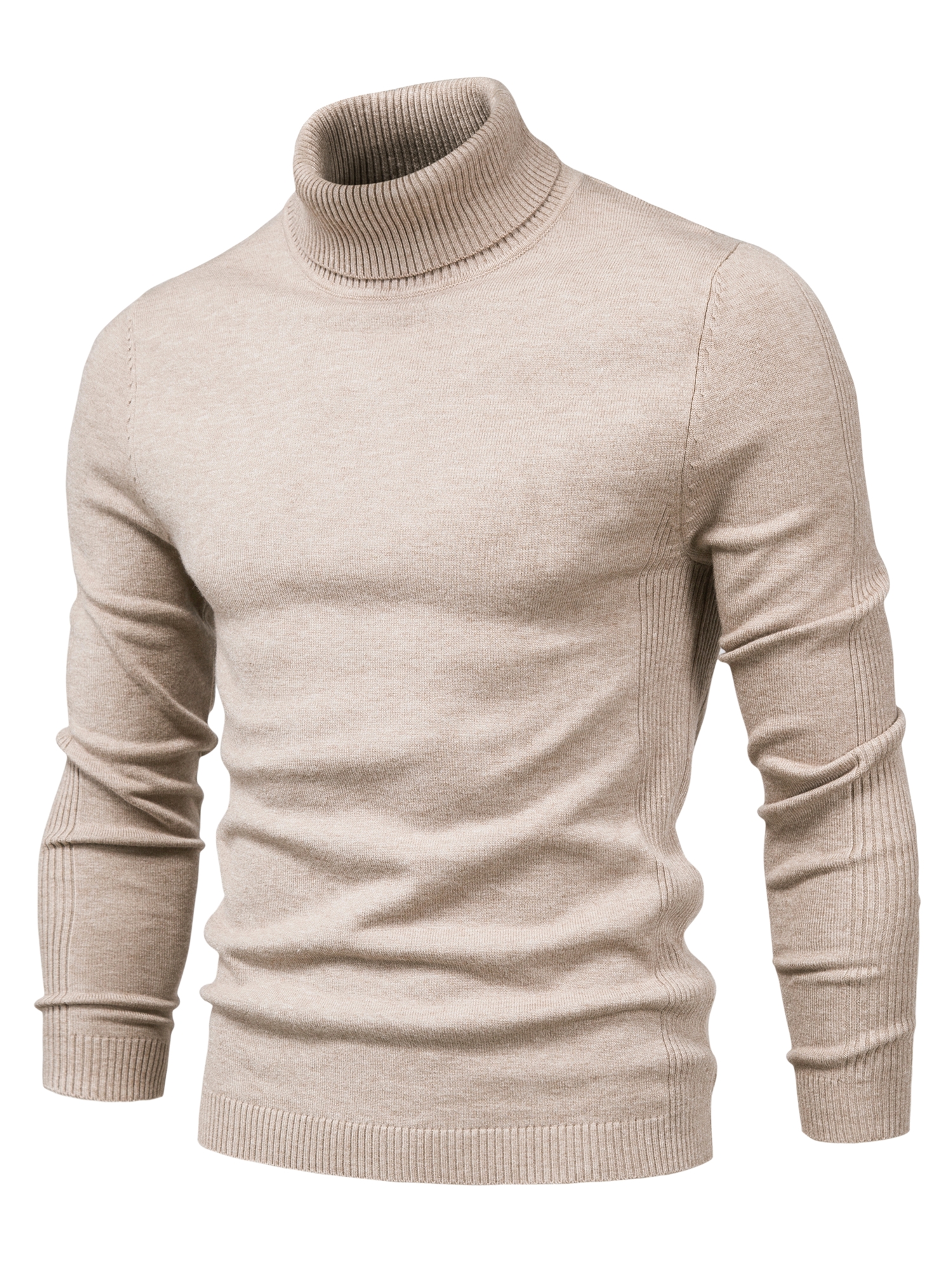 all match best sellers autumn winter pullover men solid turtleneck sweaters details 6