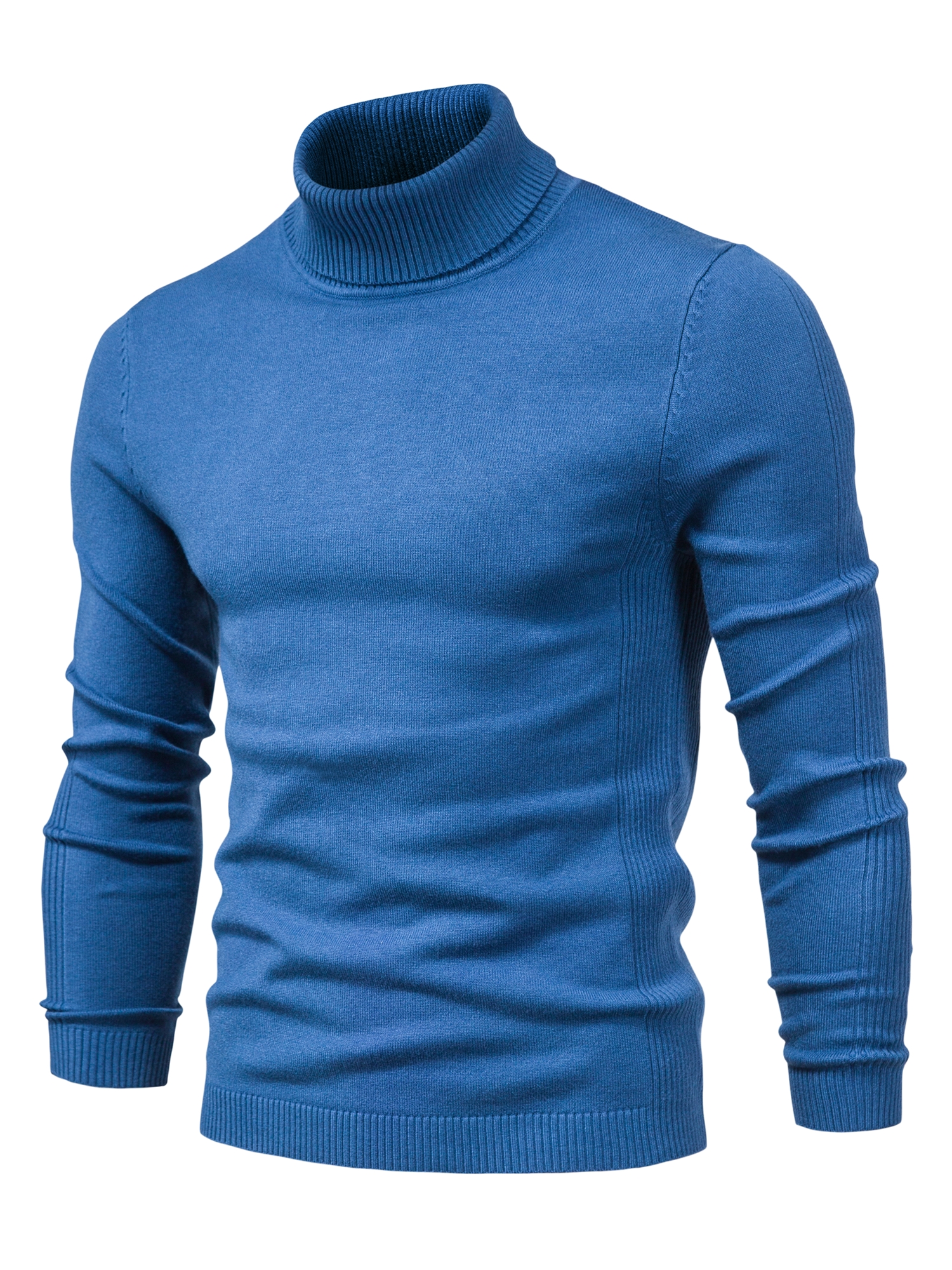 all match best sellers autumn winter pullover men solid turtleneck sweaters details 14