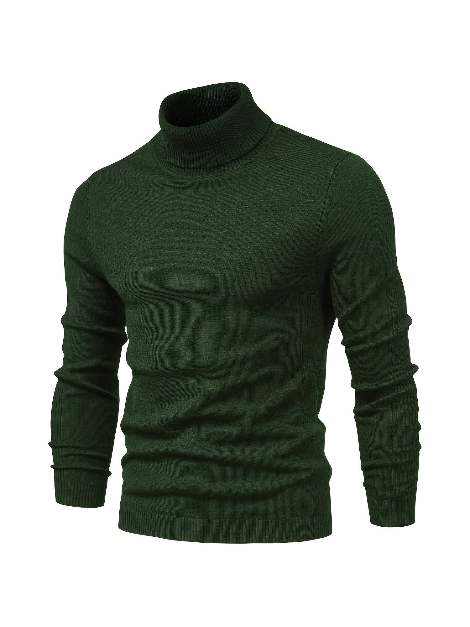 all match best sellers autumn winter pullover men solid turtleneck sweaters details 43