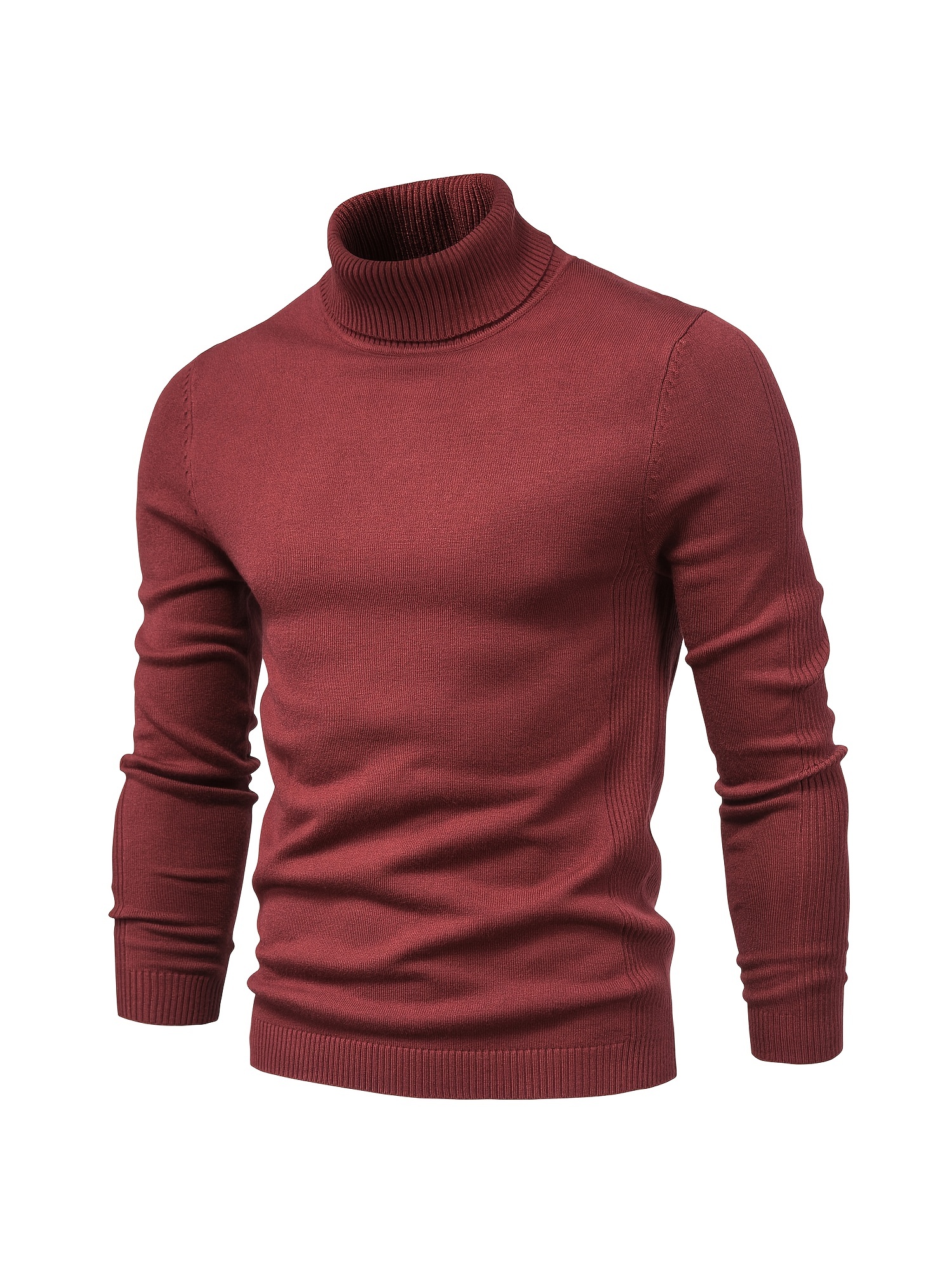 all match best sellers autumn winter pullover men solid turtleneck sweaters details 66