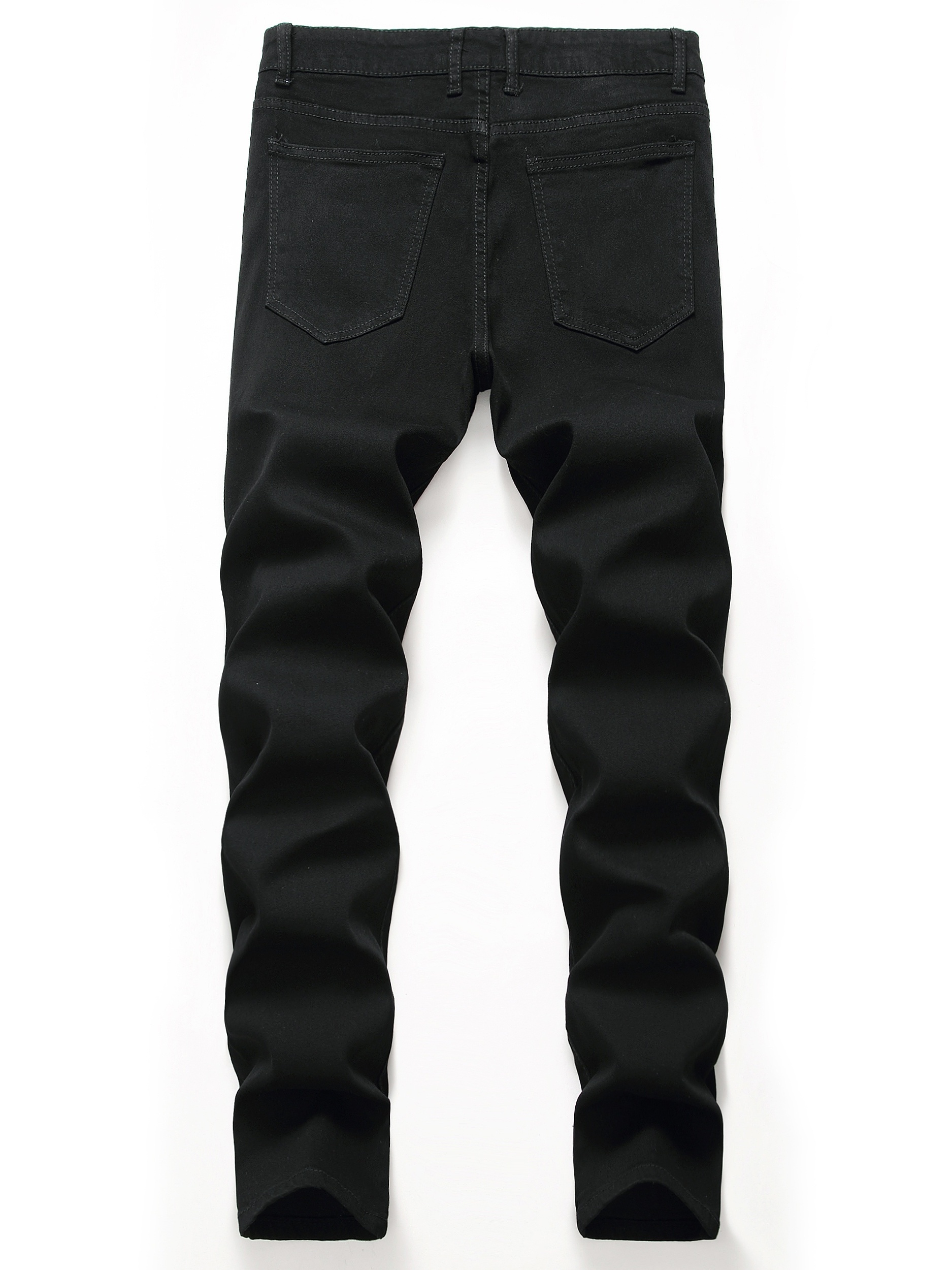 mens street style slightly stretch denim pants for spring summer details 0