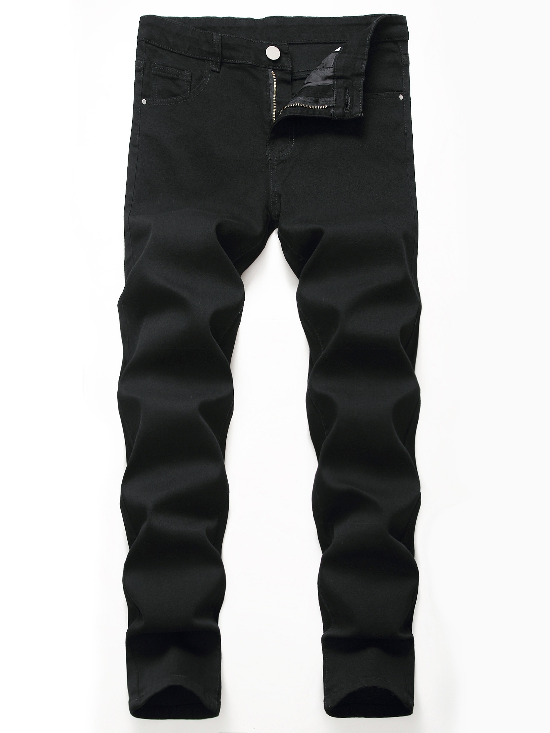 mens street style slightly stretch denim pants for spring summer details 1